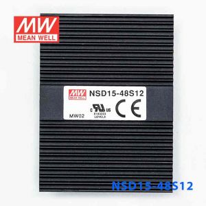 NSD15-48S12  5W  18~72V 输入 12V 稳压输出板上安装型明纬DC-DC变换电源