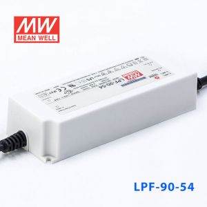 LPF-90-54  90W  54V 1.67A  恒压+恒流有PFC高效率塑壳IP67防水LED电源