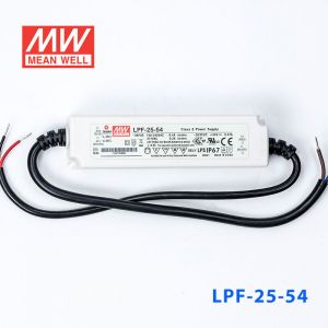 LPF-25-54  25W  54V 0.47A  恒压+恒流有PFC高效率塑壳IP67防水LED电源