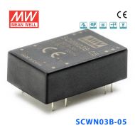 SCWN03B-03 3W 18～36V 转 3.3V 0.6A 非稳压单路输出DC-DC模块电源