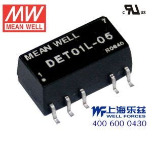 DET01L-15  1W  5V-±15V  非稳压双路输出明纬DC-DC转换模块电源