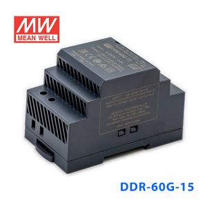 DDR-60G-15台湾明纬60W 9~36V输入 15V4A输出导轨型DC-DC电源