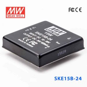 SKE15B-24  15W  18~36V  输入  24V  单路输出明纬DC-DC转换模块电源