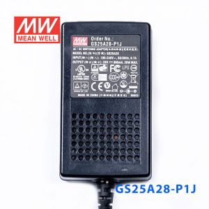 GS25A28-P1J 25W 28V0.89A 输出绿色能源明纬电源适配器(三线插口)