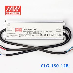 CLG-150-12B  150W  12V 11A 恒压+恒流PFC高效铝壳IP67防水LED电源(输出端控制线电阻调光) 