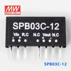 SPB03C-12  3W  36~72V  输入 12V  稳压单路输出明纬DC-DC转换模块电源