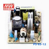 PS-65-12  65W  12V 5.2A  单路输出无外壳PCB板明纬开关电源