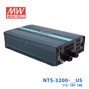 NTS-3200-112US明纬12V300A输出纯正弦波DC-AC逆变器