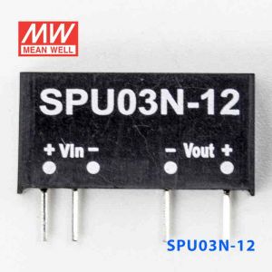 SPU03N-12  3W  24V-12V 非稳压单路输出明纬DC-DC模块电源