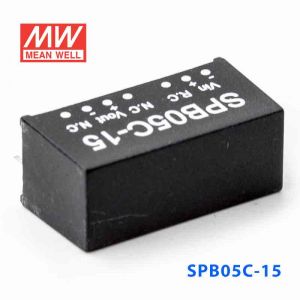 SPB05C-15 3W  36~72V 输入 15V 稳压单路输出明纬DC-DC转换模块电源