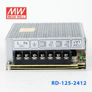 RD-125-2412明纬12V24V双路电源125W直流稳压24V3.7A+12V3.7A双组