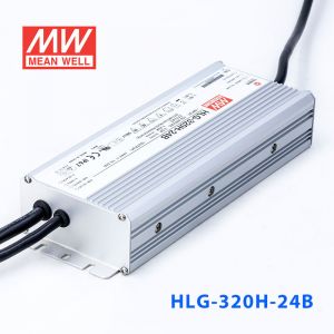 HLG-320H-24B  320W  24V 13.34A 强耐环境恒压+恒流PFC高效铝壳IP67防水LED电源(控制线三合一调光)