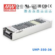 UHP-350-36 350W 36V 9.75A 明纬PFC高性能超薄电源