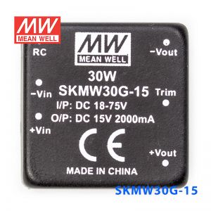 SKMW30G-15 30W 18~75V 转 15V 2A 非稳压单路输出DC-DC模块电源