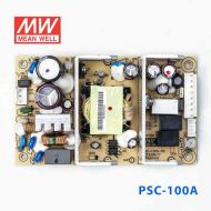 PSC-100A 100W 13.8V7A 单路输出带浮充电直流UPS裸板明纬安防电源
