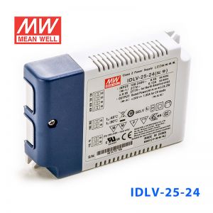 IDLV-25-24 25W 24V 1.05A 恒压输出无频闪二合一调光明纬LED开关电源