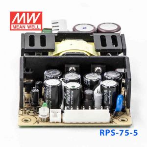 RPS-75-5  75W  5V 18.7A  单路输出微漏电低空载损耗医用无外壳明纬开关电源