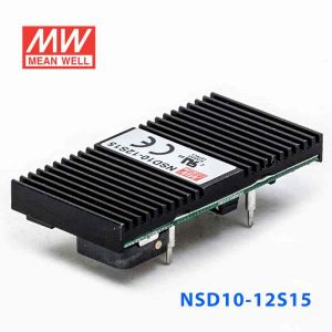 NSD10-12S15  10W  9.8~36V  输入 15V 稳压输出板上安装型明纬DC-DC变换电源