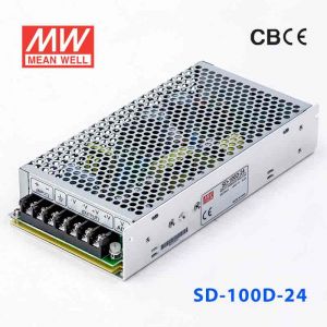 SD-100D-24  100W  72~144V  输入  24V 4.2A  输出有外壳明纬DC-DC转换电源