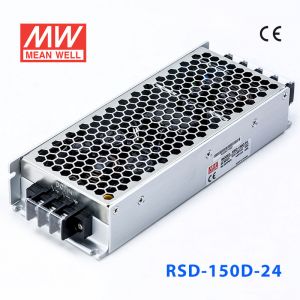 RSD-150D-24  150W  57.6~154V 输入 24V 6.3A  输出铁道专用明纬DC-DC转换电源 