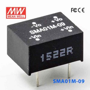 SMA01M-09  1W  12V-9V  非稳压单路输出明纬DC-DC转换模块电源