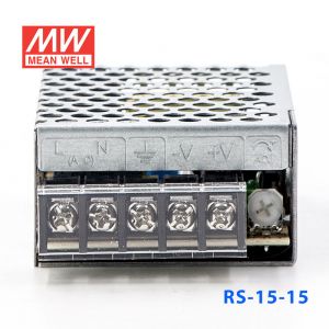 RS-15-15 15W 15V1A 单路输出明纬开关电源(G3系列-高性能内置有外壳) 