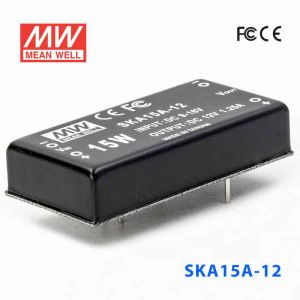 SKA15A-12  15W  9~18V  输入 12V  稳压单路输出明纬DC-DC转换模块电源