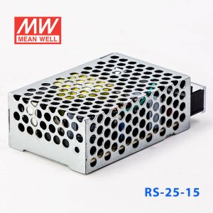 RS-25-15 25W 15V1.7A 单路输出明纬电源(G3系列-高性能内置有外壳) 