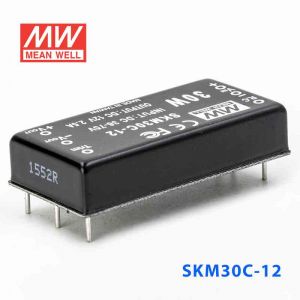 SKM30C-12  30W  36~75V  输入 12V 2.5A 单路稳压输出明纬DC-DC转换模块电源