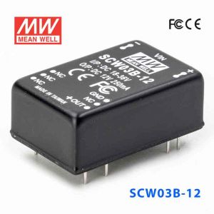 SCW03B-12  3W  18~36V  输入 12V  稳压单路输出明纬DC-DC转换模块电源