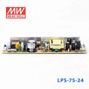 LPS-75-24  75W  24V 3.2A  单路输出无外壳窄条PCB板明纬开关电源