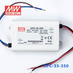 APC-35-350 35W 28-100V    350mA明纬牌恒流输出防水塑壳LED照明电源 