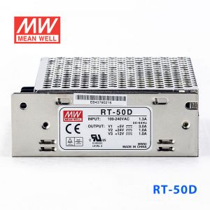 RT-50D台湾明纬5V12V24V三路开关电源开关50W 5V3A+24V1A+12V1A