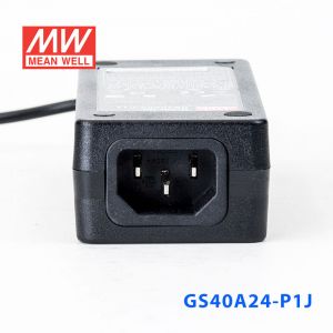 GS40A24-P1J 40W 24V1.67A 输出绿色能源明纬电源适配器(三线插口)