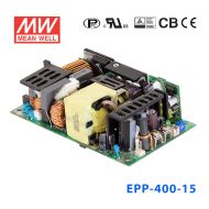 EPP-400-15 400W 15V26.7A 单输出高效能PFC裸板明纬电源
