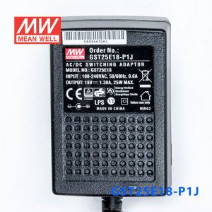 GST25E18-P1J 25W 18V1.38A高效能低空载损耗绿色节能欧规适配器