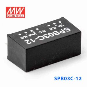 SPB03C-12  3W  36~72V  输入 12V  稳压单路输出明纬DC-DC转换模块电源