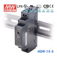 HDR-15-5  12W 5V 2.4A  单路输出明纬超薄型导轨安装电源