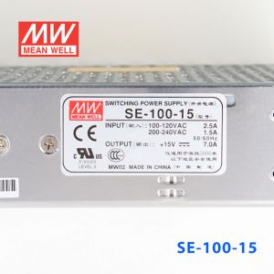 SE-100-15 100W 15V7A单组输出通用型内置有外壳CCC认证明纬开关电源(SE系列-内置有外壳)