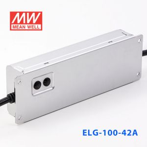 ELG-100-42A   96W    42V   2.28A    A型(电流可调/铝壳IP65防水/180～305Vac输入)明纬PFC防水LED电源