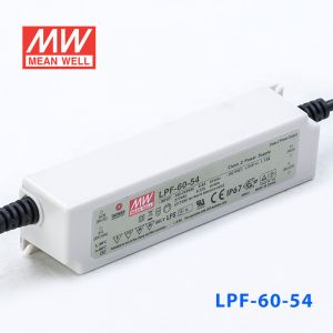 LPF-60-54  60W  54V 1.12A  恒压+恒流有PFC高效率塑壳IP67防水LED电源