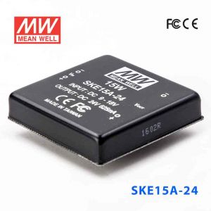 SKE15A-24  15W  9~18V  输入  24V  单路输出明纬DC-DC转换模块电源