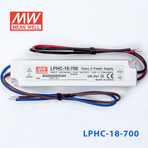 LPHC-18-700     18W   220V输入 700mA恒流输出明纬牌IP67防水塑壳LED照明电源