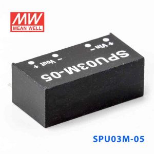 SPU03M-05  3W  12V-5V 非稳压单路输出明纬DC-DC模块电源