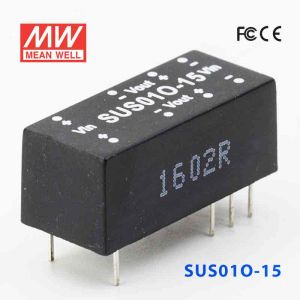 SUS01O-15  1W  48V-15V  非稳压单组输出明纬DC-DC转换模块电源