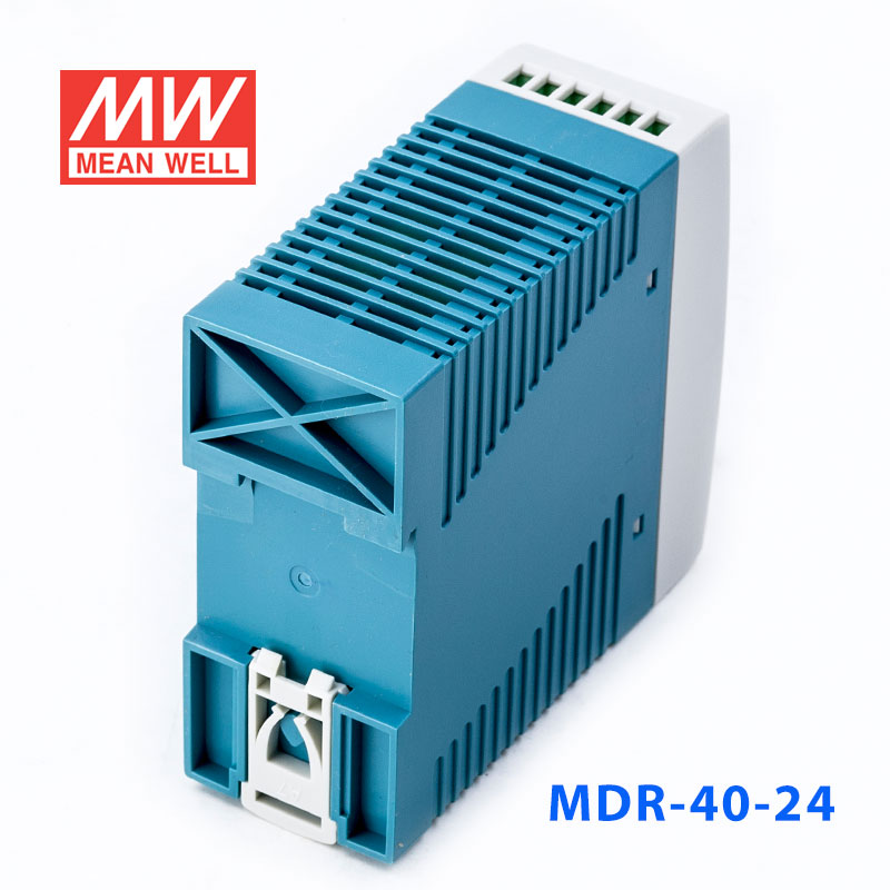 MDR-40-24 40W 24V1.7A 单输出低空载损耗DIN导轨型明纬电源