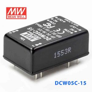 DCW05C-15  5W  36~72V  输入  ±15V  稳压双路输出明纬DC-DC转换模块电源