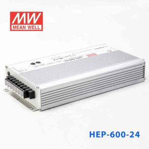 HEP-600-24   600W   24V  25A  高效率无风扇密封全灌胶恶劣环境适用明纬开关电源