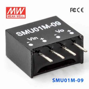 SMU01M-09  1W  12V-9V  非稳压单路输出明纬DC-DC转换模块电源