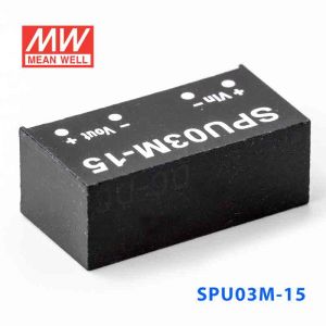 SPU03M-15  3W  12V-15V 非稳压单路输出明纬DC-DC模块电源